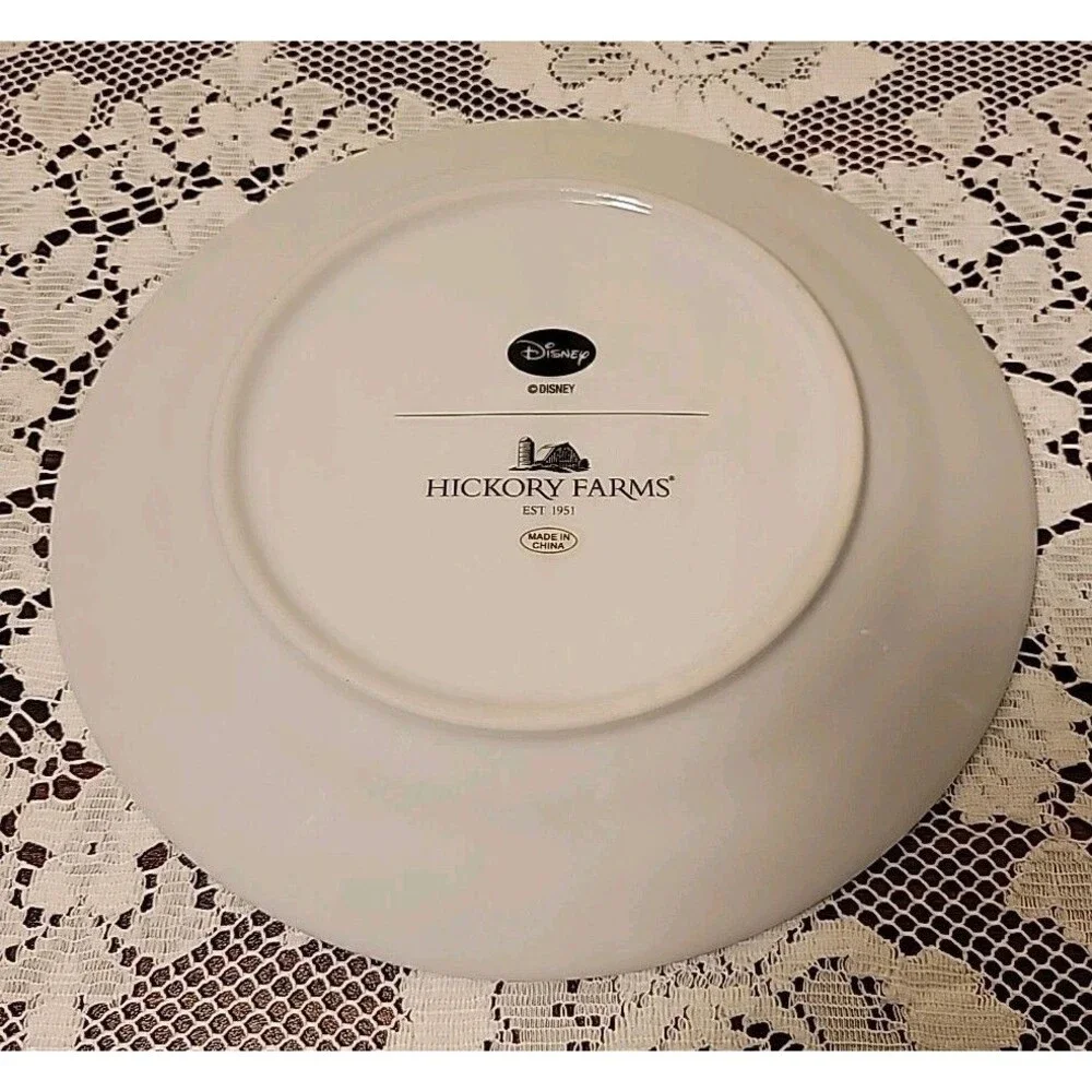 Disney & Hickory Farms Collector Plate - Christmas MICKEY MOUSE 7.5